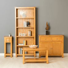 Load image into Gallery viewer, Poldark Oak Corner TV Stand