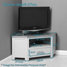 Load image into Gallery viewer, Mullion Grey Corner TV Stand