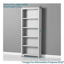 Load image into Gallery viewer, Mullion Grey Large Bookcase