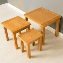 Load image into Gallery viewer, Poldark Oak Nest Of Tables