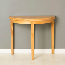 Load image into Gallery viewer, Oxford Light Oak Half Moon Table