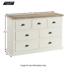 Load image into Gallery viewer, St Ives Painted 3 over 4 Drawer Chest