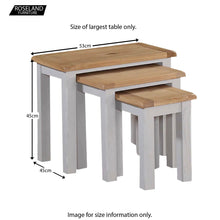 Load image into Gallery viewer, Kilmore Painted Nest of Tables