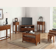 Load image into Gallery viewer, Dunmore Acacia Corner TV Stand