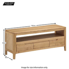 Load image into Gallery viewer, Dunmore Oak 105cm TV Stand