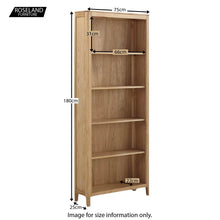 Load image into Gallery viewer, Dunmore Oak Tall Bookcase