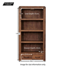 Load image into Gallery viewer, Salem Walnut Tall Bookcase