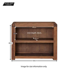 Load image into Gallery viewer, Salem Walnut Low Bookcase
