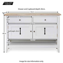 Load image into Gallery viewer, Signature Grey Small Sideboard - Hall Console Table