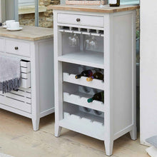 Load image into Gallery viewer, Signature Grey Wine Rack - Glass Storage Cabinet