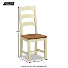 Load image into Gallery viewer, Daymer Cream Slatted Chair