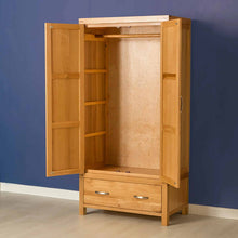 Load image into Gallery viewer, Abbey Light Oak Double Wardrobe