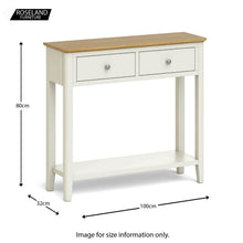 Load image into Gallery viewer, Windsor Cream Console Table