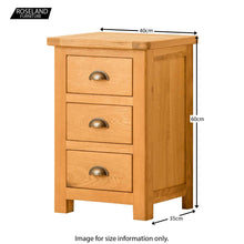 Load image into Gallery viewer, Roseland Oak Bedside Table