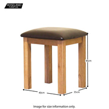 Load image into Gallery viewer, Roseland Oak Stool