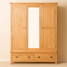 Load image into Gallery viewer, Roseland Oak Triple Wardrobe & Drawers