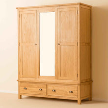 Load image into Gallery viewer, Roseland Oak Triple Wardrobe & Drawers