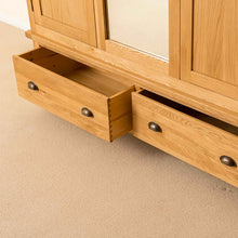 Load image into Gallery viewer, Roseland Oak Triple Wardrobe & Drawers