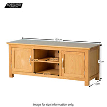 Load image into Gallery viewer, Nordic Oak Plasma TV Cabinet
