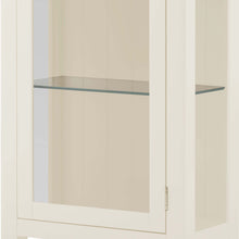 Load image into Gallery viewer, Padstow White 1 Door Glass Display Cabinet
