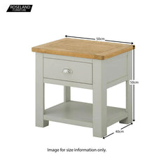 Load image into Gallery viewer, Padstow Grey Lamp Table With Drawer