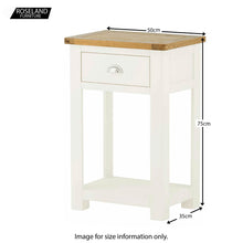Load image into Gallery viewer, Padstow White Telephone Table