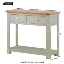 Load image into Gallery viewer, Padstow Grey 2 Drawer Console Table