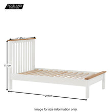 Load image into Gallery viewer, Padstow White 3' Bed