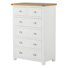 Load image into Gallery viewer, Padstow White 2 over 4 Drawer Chest
