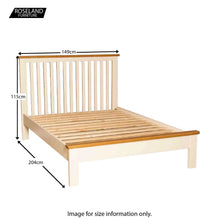 Load image into Gallery viewer, Padstow Cream 4'6" Double Bed