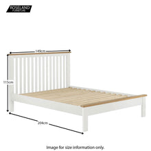 Load image into Gallery viewer, Padstow White 4'6" Bed