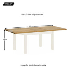 Load image into Gallery viewer, Padstow White 140-180cm Extending Table