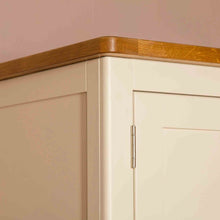 Load image into Gallery viewer, Padstow Cream Double Wardrobe with Drawers