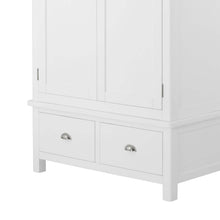 Load image into Gallery viewer, Padstow White Double Wardrobe with Drawers