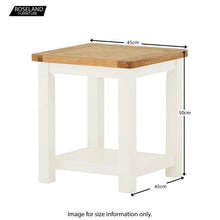 Load image into Gallery viewer, Padstow White Lamp/Side Table