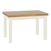 Load image into Gallery viewer, Padstow White Lift Top Draw Leaf Dining Table 120-200cm