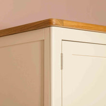 Load image into Gallery viewer, Padstow Cream Triple Wardrobe With Mirror