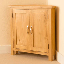 Load image into Gallery viewer, Newlyn Oak Corner Cupboard