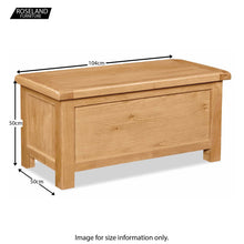 Load image into Gallery viewer, Zelah Oak Blanket Box