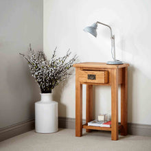Load image into Gallery viewer, Zelah Oak Telephone Table