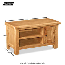 Load image into Gallery viewer, Zelah Oak 90cm TV Stand