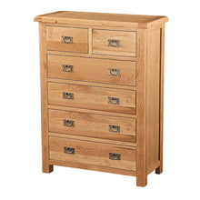 Load image into Gallery viewer, Zelah Oak 2 Over 4 Drawer Chest