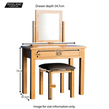 Load image into Gallery viewer, Surrey Oak Dressing Table Set