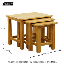 Load image into Gallery viewer, London Oak Nest of Tables