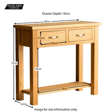 Load image into Gallery viewer, London Oak Console Table