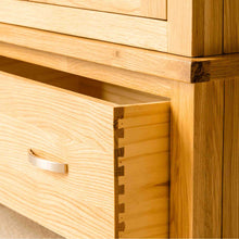 Load image into Gallery viewer, London Oak Double Wardrobe & Drawer