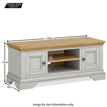 Load image into Gallery viewer, Normandy Grey 120cm TV Stand