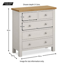 Load image into Gallery viewer, Farrow Grey Bedroom Set - 2/3 Drawer Chest