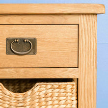 Load image into Gallery viewer, Surrey Oak Console Table with Baskets