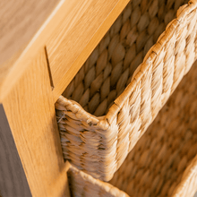 Load image into Gallery viewer, Surrey Oak Telephone Table with Baskets
